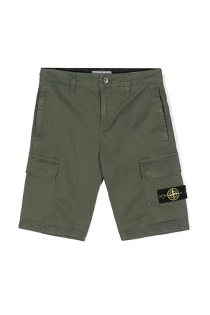 bermuda in cotone verde STONE ISLAND KIDS | 8016L0210V0158